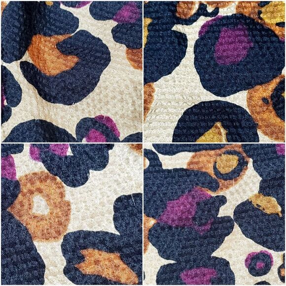 🔺️Apt 9 Metallic Gold, Black, & Fuchsia Print Sleeveless Top Medium - Picture 9 of 12